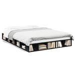vidaXL Cadre de lit sans matelas noir 140x200 cm