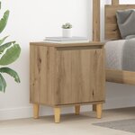 vidaXL Table de Chevet en Chêne Chêne MDF 40 x 30 x 50 cm