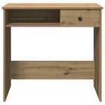 vidaXL Bureau chêne artisanal 80x40x75 cm bois d'ingénierie