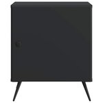 vidaXL Cabinet de chevet 2 Pièces Noir 43 x 34 5 x 50 cm