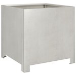 vidaXL Jardinières 2 Pièces 40x40x40 cm acier inoxydable