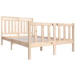 vidaXL Cadre de lit sans matelas bois massif 140x200 cm
