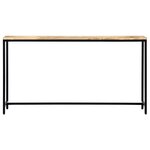 vidaXL Table console 140 x 35 x 76 cm Bois de manguier massif brut