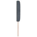 vidaXL Tête de Lit LED Bouton en Cristal Capitonnée Gris Foncé 80 cm Velours