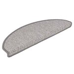 vidaXL Tapis d'escalier autocollants 30 Pièces 65x21x4 cm platine