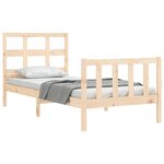 vidaXL Cadre de lit sans matelas 90x200 cm bois de pin massif