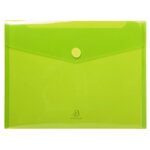 Sachet De 5 Pochettes-enveloppes Polypropylène - A4 - Couleurs Assorties - X 10 - Exacompta