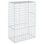 vidaXL Panier gabion avec couvercle 100x50x150 cm fer galvanisé
