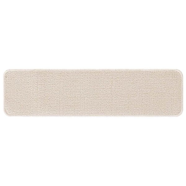 vidaXL Tapis Antidérapants pour Escaliers 15 Pièces Crème 75 x 20 cm PP