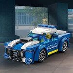 Lego 60312 city la voiture de police  jouet pour enfants des 5 ans avec minifigure officier  idée de cadeau  série aventures