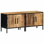 vidaXL Cabinet de chevet 2 Pièces Marron et Noir 50 x 30 x 45 cm