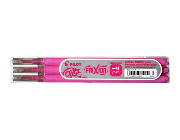 Set de 3 Recharges friXion Point (BLS-FRP5) Pointe Fine Rose PILOT