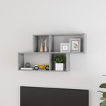 vidaXL Étagère murale Gris béton 100x18x53 cm Bois d’ingénierie
