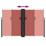 vidaXL Auvent latéral rétractable terre cuite 160x600 cm