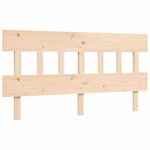vidaXL Cadre de lit sans matelas bois de pin massif