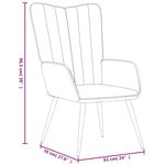 vidaXL Chaise de relaxation Vert foncé Velours