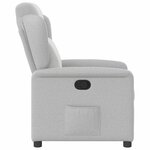 vidaXL Fauteuil inclinable gris nuage tissu