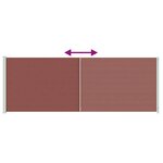 vidaXL Auvent latéral rétractable de patio 220x600 cm Marron