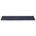 vidaXL Tapis d'escalier autocollants 30 pièces 76 x 20 cm Gris Bleu Rectangulaire
