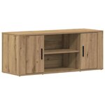 vidaXL Meuble TV chêne artisanal 100 x 35 x 40 cm Bois d'ingénierie