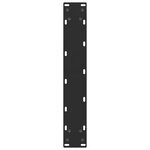 vidaXL Pieds de table de bar Noir 2 pièces 50 x (110-111) cm Acier