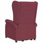 vidaXL Fauteuil Rouge bordeaux Tissu