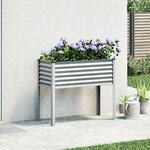 vidaXL Jardinière de jardin 100 x 45 x 90 cm Acier galvanisé