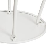Table ronde métal - couleur blanc