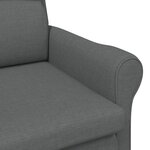 vidaXL Fauteuil moderne Gris foncé Tissu  Bois Moyen Durable Fauteuil