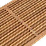 vidaXL Table d'appoint de jardin Empilable Marron 110 x 55 x 35.5 cm