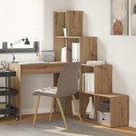 vidaXL Bureau d'angle Chêne artisanal 101 5 x 149 5 x 149 5 cm