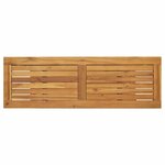 vidaXL Table de jardin avec stockage Naturel et Noir 110 x 35 x 75 cm