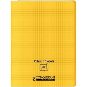 OXFORD C9 Cahier 24x32, 96 pages, 90g, Seyès (grands carreaux) couverture polypropylène avec rabat