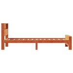 vidaXL Cadre de lit Brun cire 100 x 200 cm Bois d'ingénierie