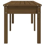 vidaXL Banc de jardin à 2 places marron miel 159 5x44x45cm bois de pin