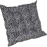 JARDIN PRIVE Assise matelas 9 Capitons Namibie - 46 x 46 x 6 cm - Noir