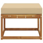 vidaXL Pouf d'Extérieur Bois d'Acacia Massif Naturel