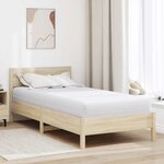 vidaXL Matelas avec Couche de Coco Blanc 90 x 190 cm Ressort ensaché