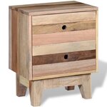vidaXL Table de chevet Bois de récupération massif
