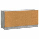 vidaXL Meuble TV Gris béton 99 x 34 5 x 47 cm Bois d'ingénierie