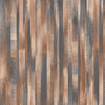 Dutch wallcoverings papier peint bois ancien marron