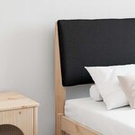 vidaXL Tête de lit capitonnée Noir 200 cm Pin massif