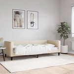 vidaXL Lit de repos crème 80x200 cm tissu