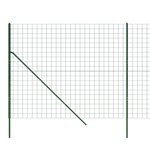 vidaXL Clôture en treillis métallique vert 1 8x25 m acier galvanisé