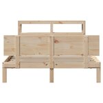 vidaXL Cadre de lit avec tête de lit 120x190 cm bois de pin massif