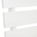 Lit en Bois 90x200 cm Blanc - Lit Simple - avec Matelas à ressorts - 2 Tiroirs