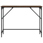 vidaXL Table console chêne marron 100x32x75 cm bois d'ingénierie