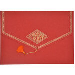 PAPERTREE TAJ Lot de 5 Enveloppes cadeau (A5) Rouge/Orange