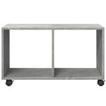 vidaXL Armoire à roulettes gris béton 72x33x42 5 cm bois d’ingénierie