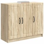 vidaXL Buffet Chêne Sonoma 89 x 34 5 x 77 cm Bois d'ingénierie